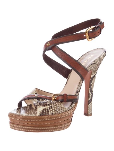 prada snakeskin platform shoes|vintage prada shoes.